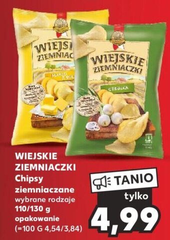 Kaufland WIEJSKIE ZIEMNIACZKI Chipsy ziemniaczane 110/130g oferta