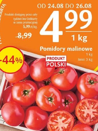 Delikatesy Centrum Pomidory malinowe 1 kg oferta