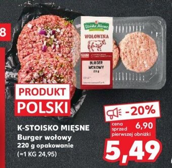 Kaufland K-STOISKO MIĘSNE Burger wołowy 220g oferta