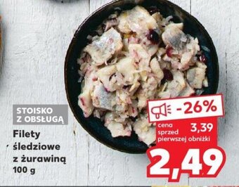 Kaufland Filety śledziowe z żurawiną 100 g oferta