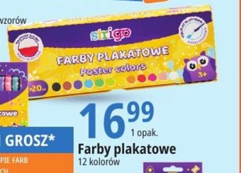 E.Leclerc Farby plakatowe 12 kolorów oferta