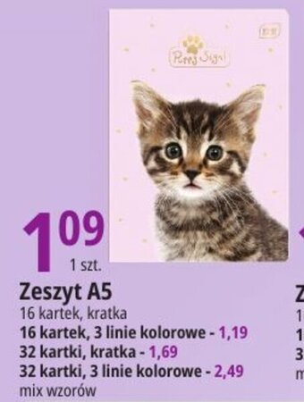 E.Leclerc Zeszyt A5 16 kartek, kratka oferta