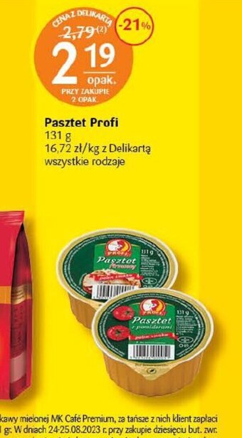 Delikatesy Centrum Pasztet Profi 131 g oferta