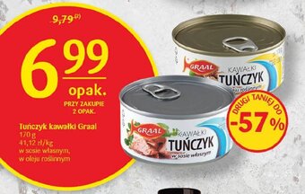Delikatesy Centrum Tuńczyk kawałki Graal 170 g oferta