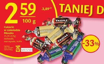 Delikatesy Centrum Cukierki w czekoladzie Mieszko 100 g oferta