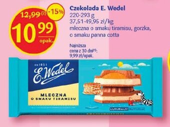 Delikatesy Centrum Czekolada E. Wedel 220-293 g oferta