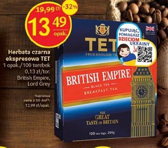 Delikatesy Centrum Herbata czarna ekspresowa TET oferta