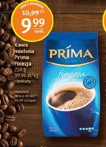 Delikatesy Centrum Kawa mielona Prima Finezja 250 g oferta