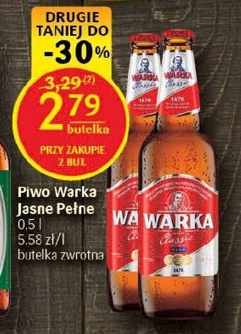 Delikatesy Centrum Piwo Warka Jasne Pełne 0,5 l oferta