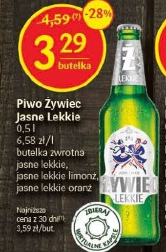 Delikatesy Centrum Piwo Żywiec Jasne Lekkie 0,5 l oferta