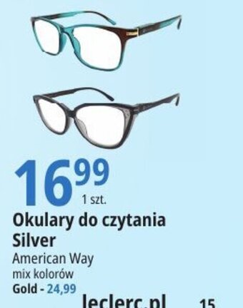 E.Leclerc Okulary do czytania Silver American Way oferta