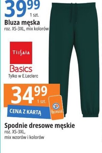 E.Leclerc Spodnie dresowe męskie roz. XS-3XL, oferta