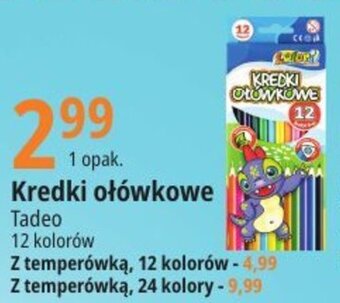 E.Leclerc Kredki ołówkowe Tadeo 12 kolorów oferta