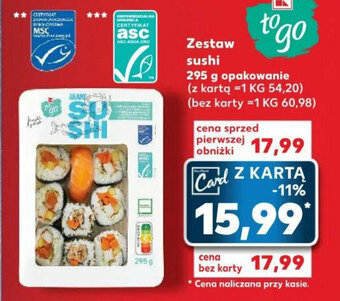Kaufland Zestaw sushi 295g oferta