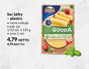 Makro Hochland ser żółty gouda w plastrach 135 g oferta