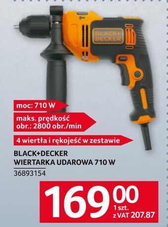Selgros Wiertarka udarowa black+decker oferta