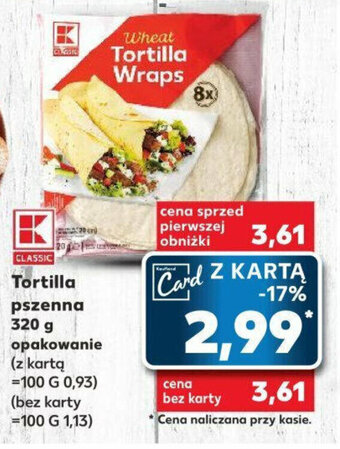 Kaufland Tortilla pszenna 320 g oferta