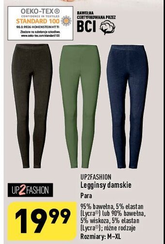 ALDI Legginsy damskie z bawełną bio m-xl oferta