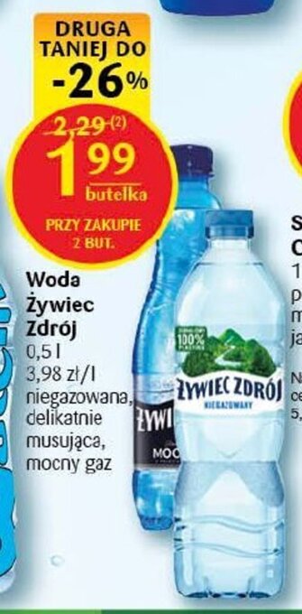 Delikatesy Centrum Woda Żywiec Zdrój 0,5 l oferta