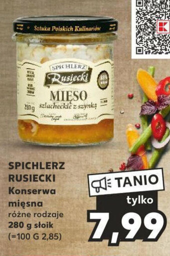 Kaufland SPICHLERZ RUSIECKI Konserwa mięsna 280 g oferta