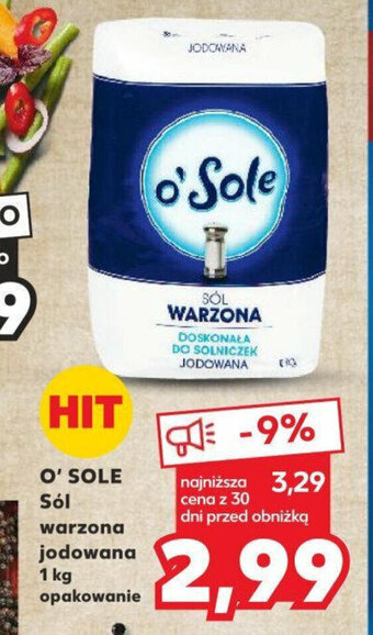 Kaufland O' SOLE Sól warzona jodowana 1 kg oferta