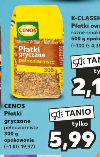 Kaufland CENOS Płatki gryczane 300g oferta