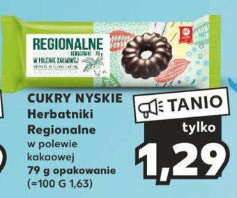 Kaufland CUKRY NYSKIE Herbatniki Regionalne 79 g oferta