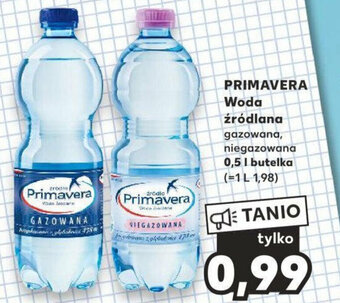 Kaufland PRIMAVERA Woda źródlana 0,5 l oferta