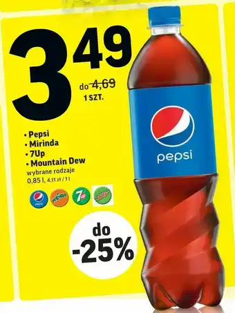 Intermarche Pepsi Mirinda 7Up Mountain Dew oferta