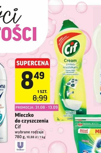 Intermarche Mleczko do czyszczenia oferta