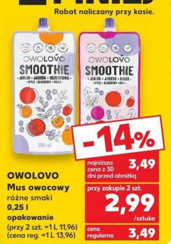 Kaufland OWOLOVO Mus owocowy 0,25 l oferta