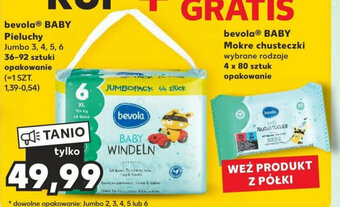 Kaufland bevola BABY Pieluchy 36-92szt. + mokre chusteczki gratis oferta