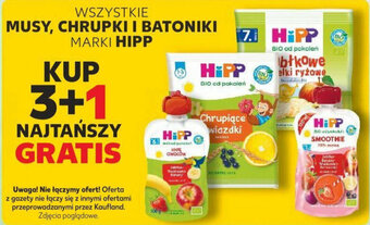 Kaufland WSZYSTKIE MUSY, CHRUPKI I BATONIKI MARKI HIPP oferta