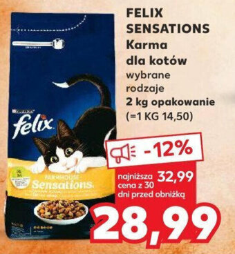 Kaufland FELIX SENSATIONS Karma dla kotów 2kg oferta