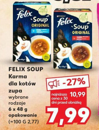 Kaufland FELIX SOUP Karma dla kotów 6x48g oferta
