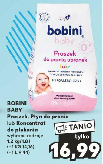 Kaufland BOBINI BABY Proszek, Płyn do prania lub Koncentrat do płukania 1,2 kg/1,8 I oferta
