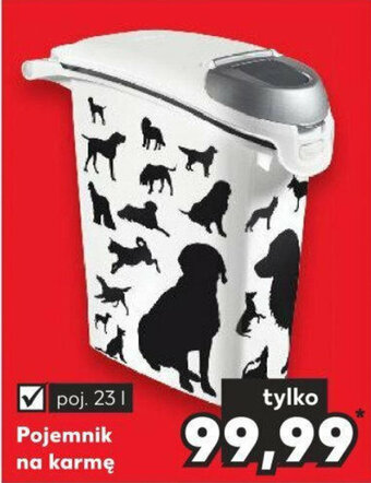 Kaufland Pojemnik na karmę poj. 23l oferta