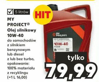 Kaufland MY PROJECT® Olej silnikowy 10W-40 5 litrów oferta