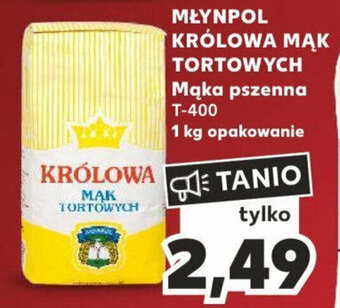 Kaufland MŁYNPOL KRÓLOWA MĄK TORTOWYCH Mąka pszenna T-400 1kg oferta