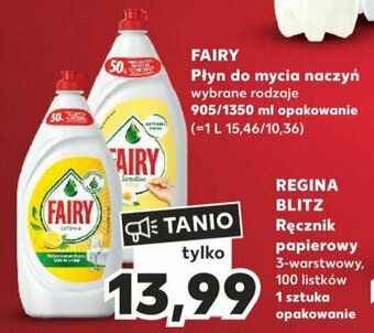 Kaufland FAIRY Płyn do mycia naczyń wybrane rodzaje 905/1350ml oferta