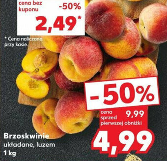 Kaufland Brzoskwinie układane, luzem 1 kg oferta