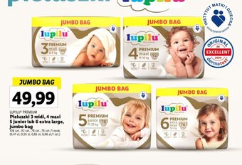 Lidl Pieluszki 3 midi, 4 maxi 5 junior lub 6 extra large, jumbo bag oferta