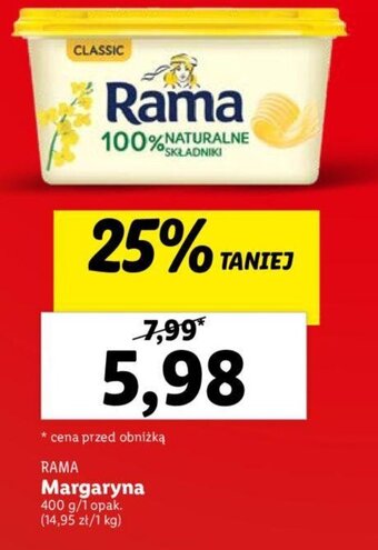 Lidl Margaryna 400 g oferta