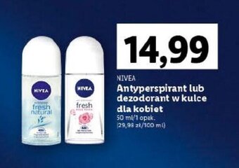 Lidl Antyperspirant lub dezodorant w kulce dla kobiet 50 ml oferta