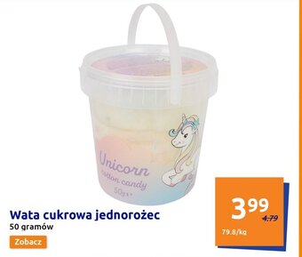 Action Wata cukrowa jednorożec 50g oferta