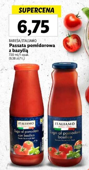 Lidl Passata pomidorowa z bazylią 720 ml oferta