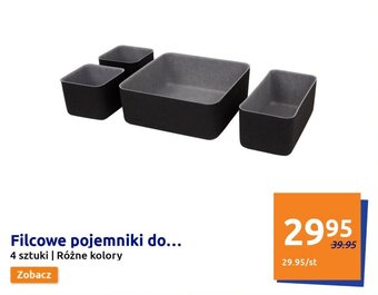 Action Filcowe pojemniki 4szt. oferta