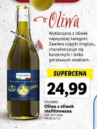 Lidl Oliwa z oliwek niefiltrowana 500 ml oferta