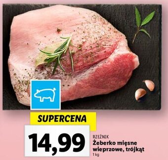Lidl Żeberko mięsne wieprzowe, trójkąt 1 kg oferta