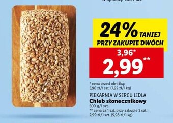 Lidl Chleb słonecznikowy 500 g oferta